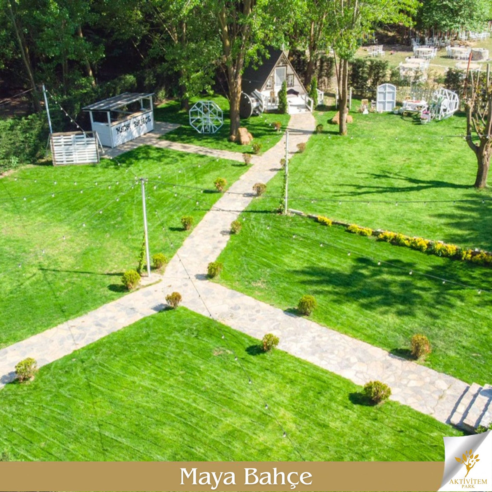 Beykoz Aktivitempark kır düğünü alanı genel görünüm