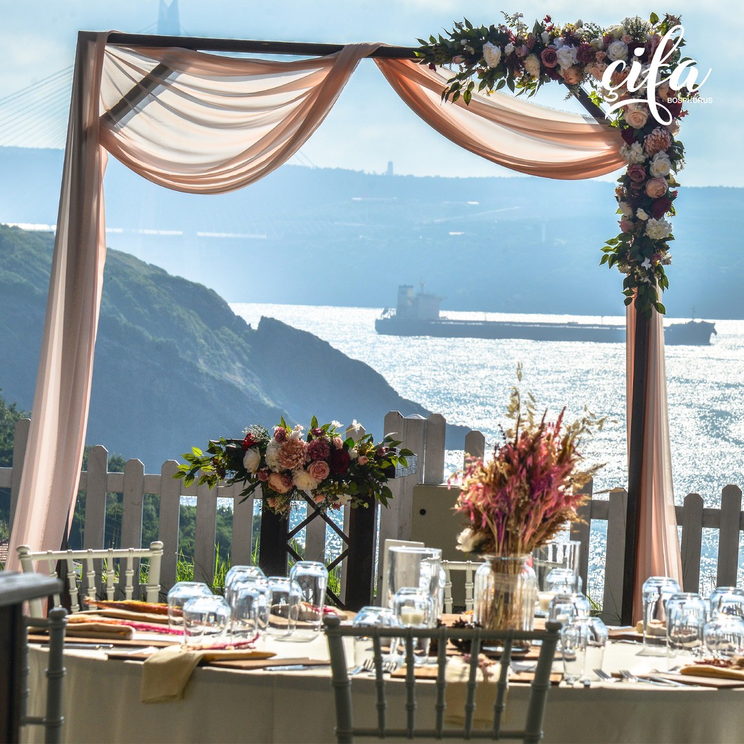 Çifa Bosphorus Beykoz boğaz manzaralı nikah alanı