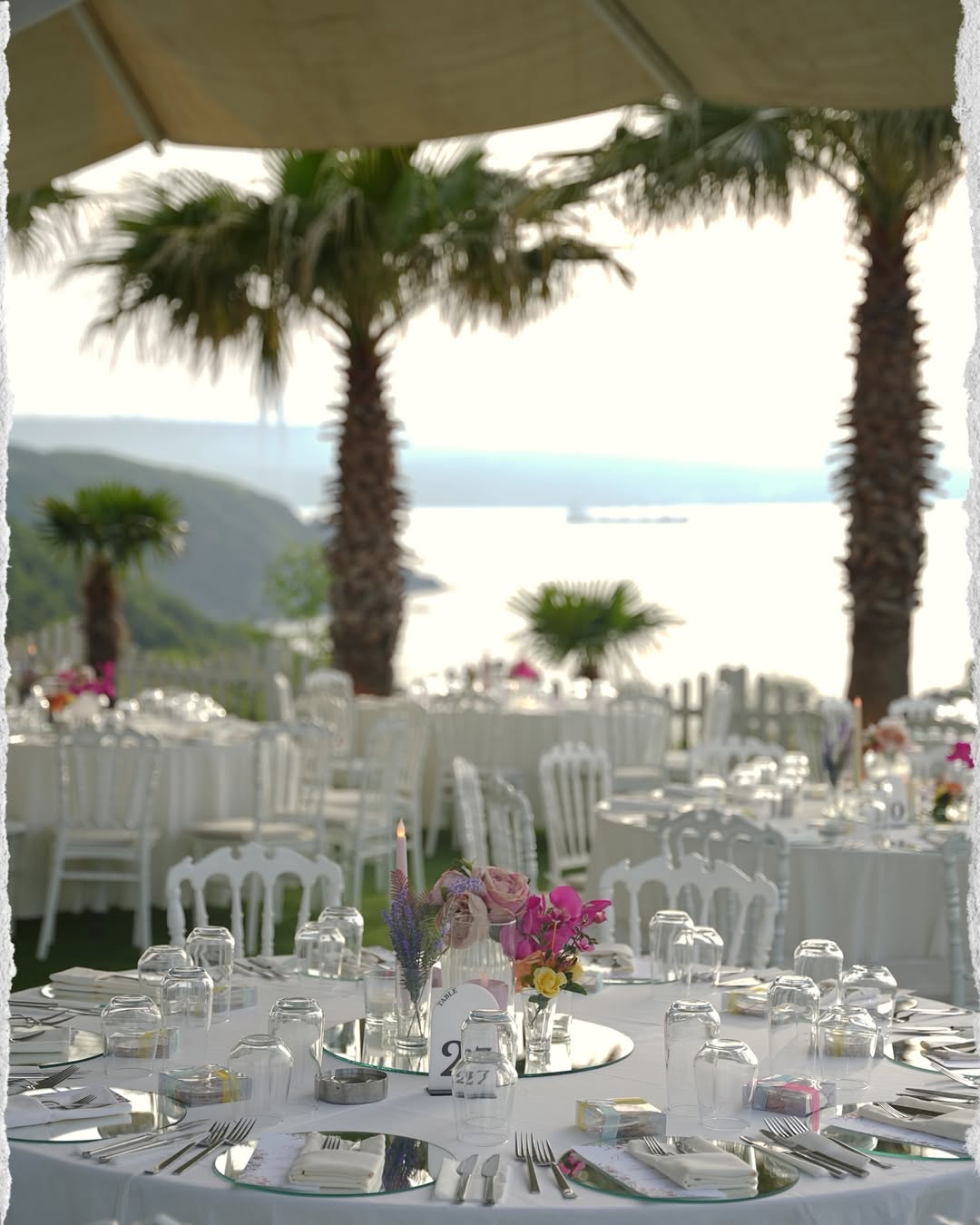 Bohem düğün konsepti Çifa Bosphorus masa dekorasyonu