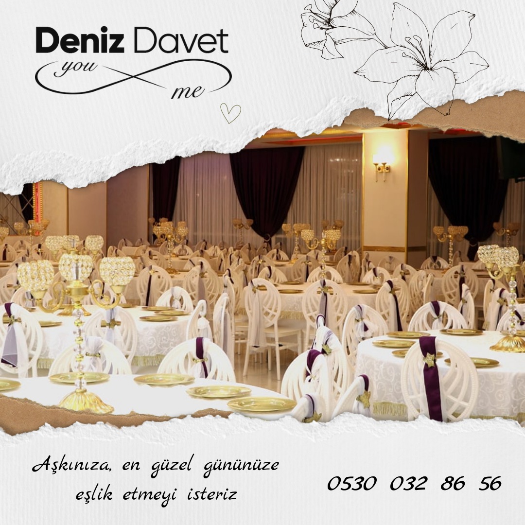 Deniz Davet nişan ve kına organizasyonu masa düzeni