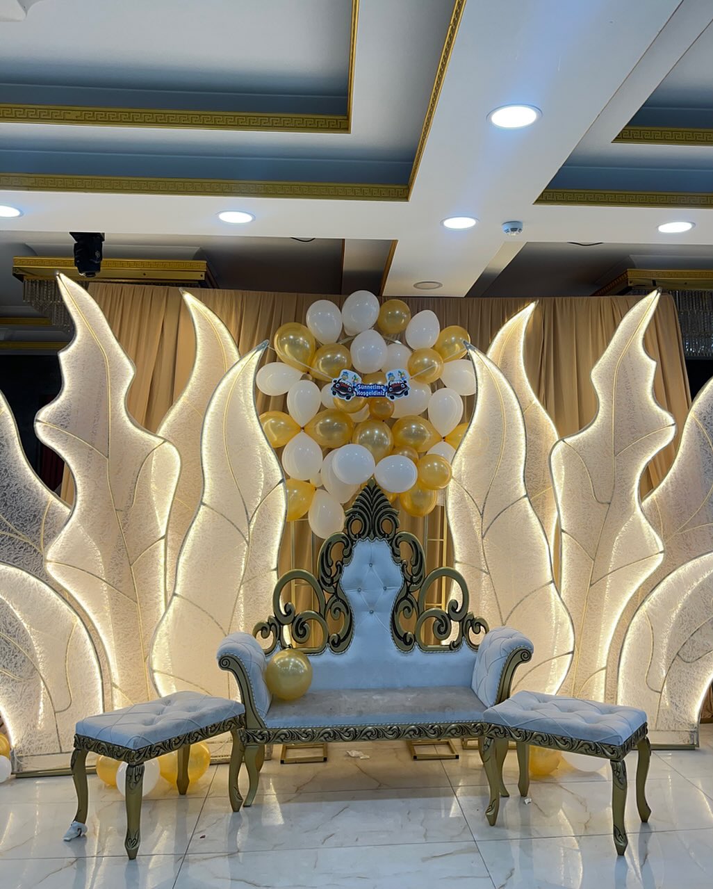 Deniz Davet sünnet tahtı ve sahne dekoru