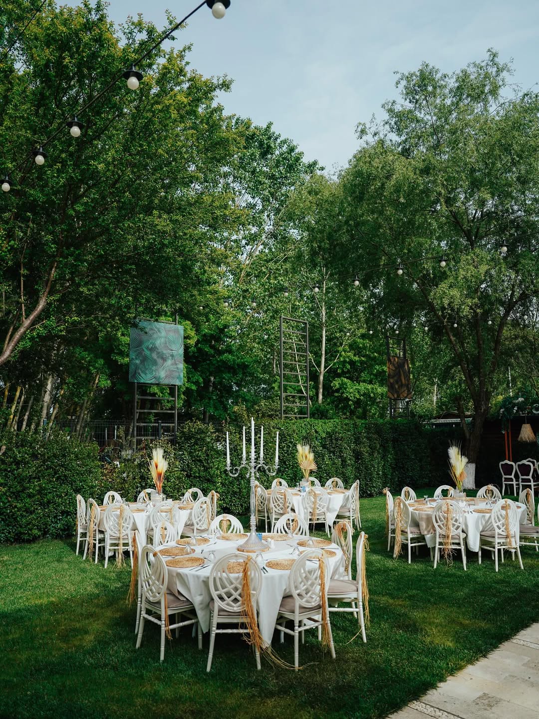 Orman içinde bohem düğün dekorasyonu İstanbul