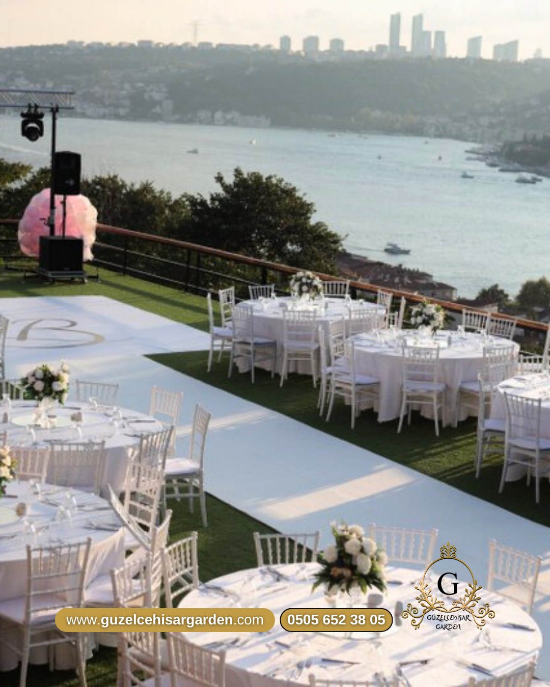 Beykoz Güzelcehisar Garden Boğaz manzaralı kır düğünü alanı