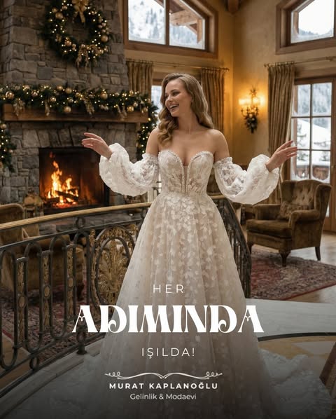 Dantel detaylı balık model gelinlik siluet