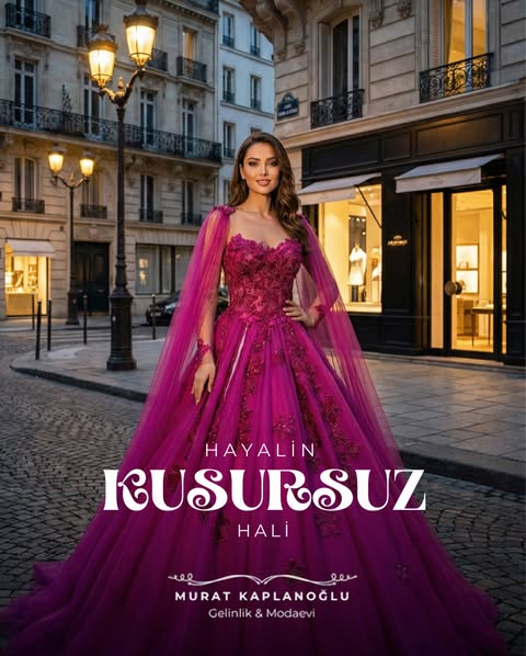 Nikâh için minimal gelinlik modeli