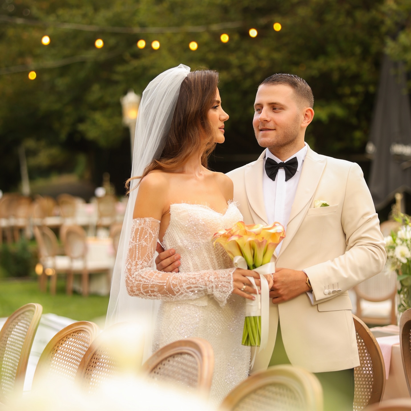 Bahçe düğünü belgesel tarz düğün fotoğrafı