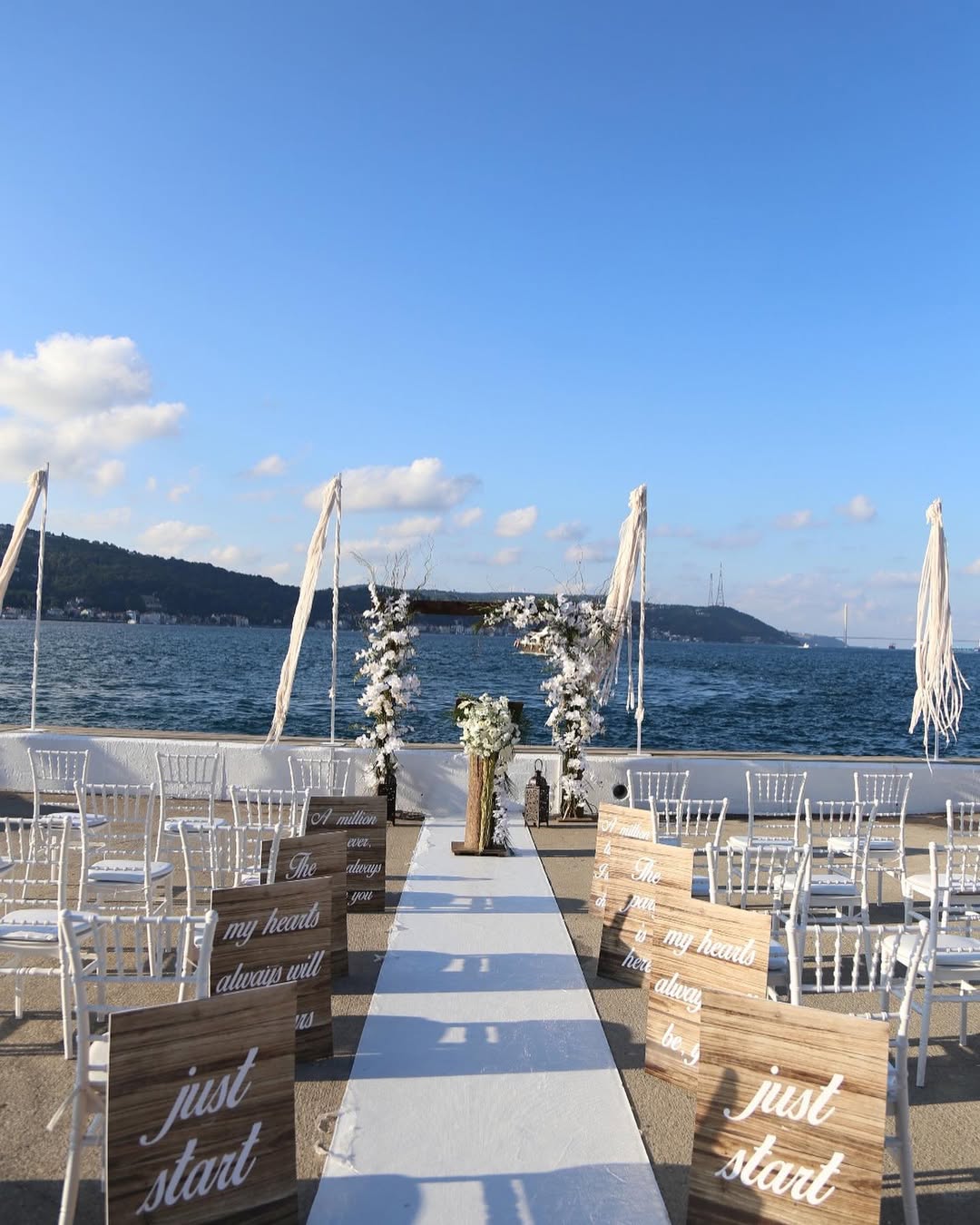 İstanbul Sarıyer boğaz manzaralı düğün organizasyonu