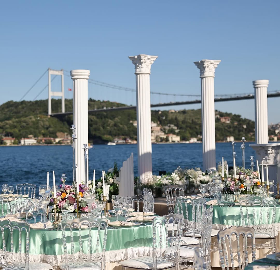 Portaxe akşam düğünü ışık ve ambiyans