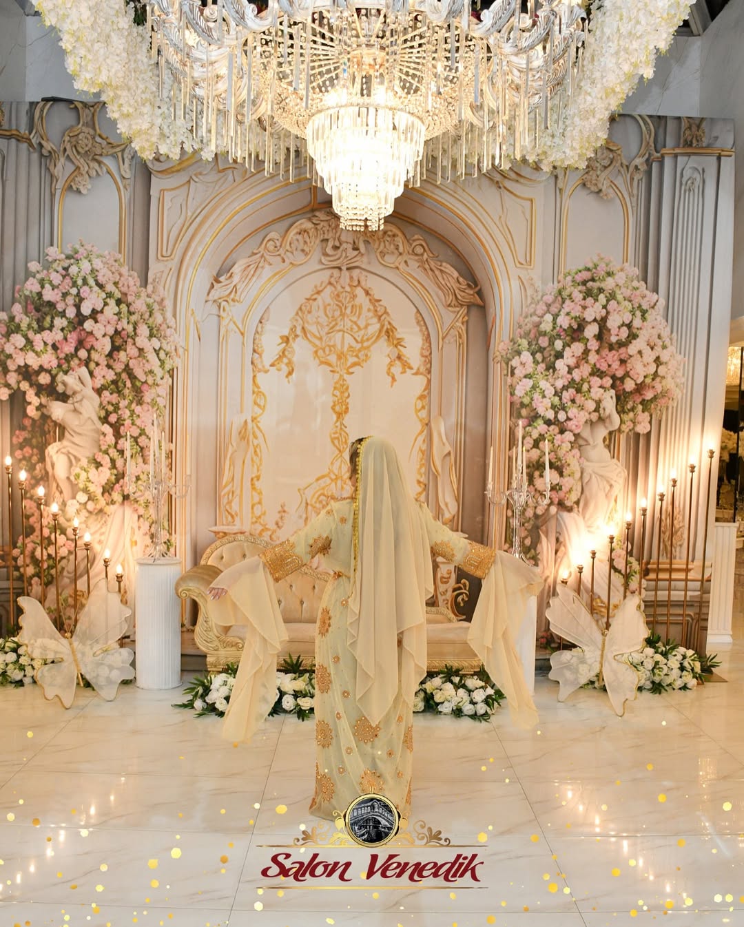Salon Venedik nikâh alanı kemerli mimari