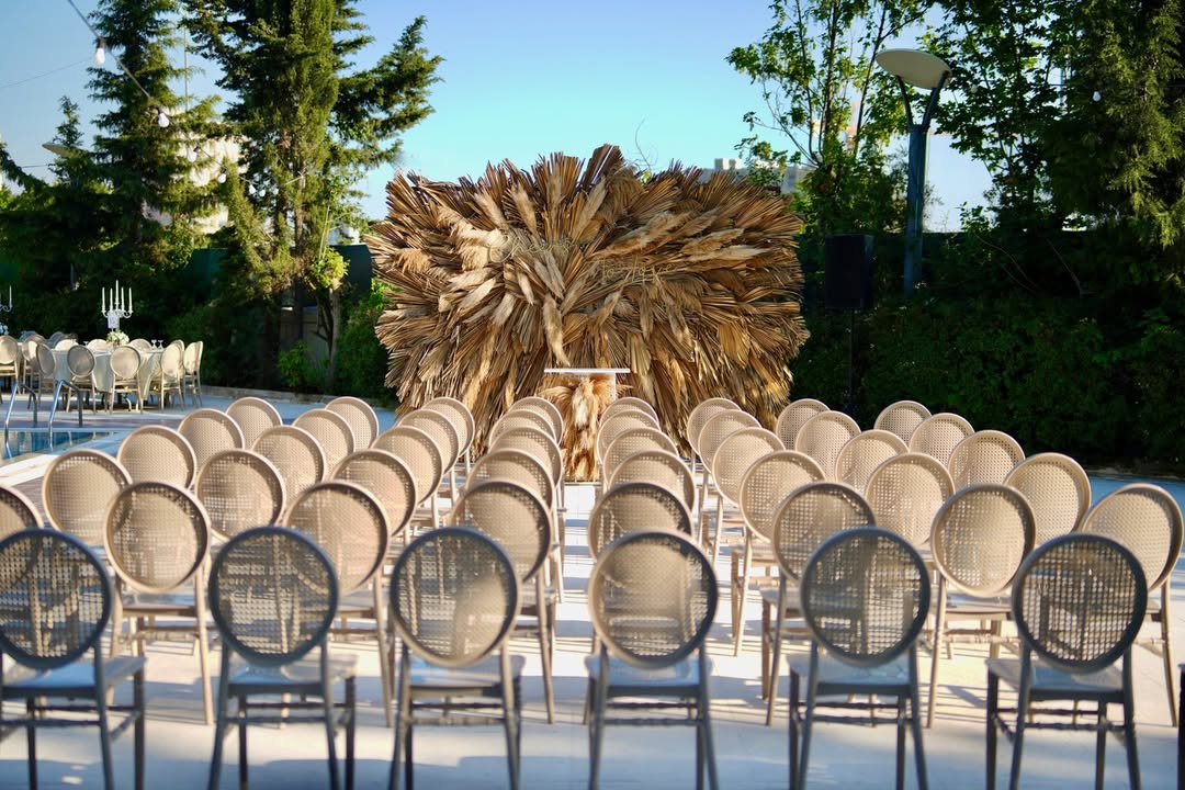 Açık hava düğünü için Taç Wedding teras alanı