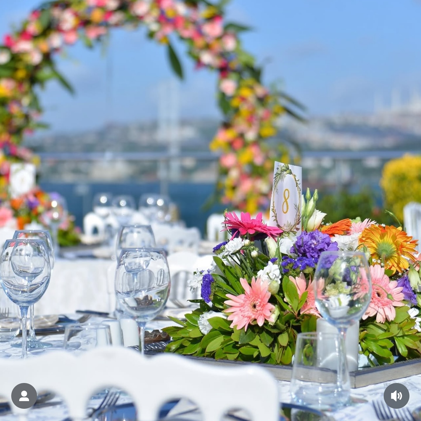 İstanbul boğaz manzaralı açık hava düğün organizasyonu