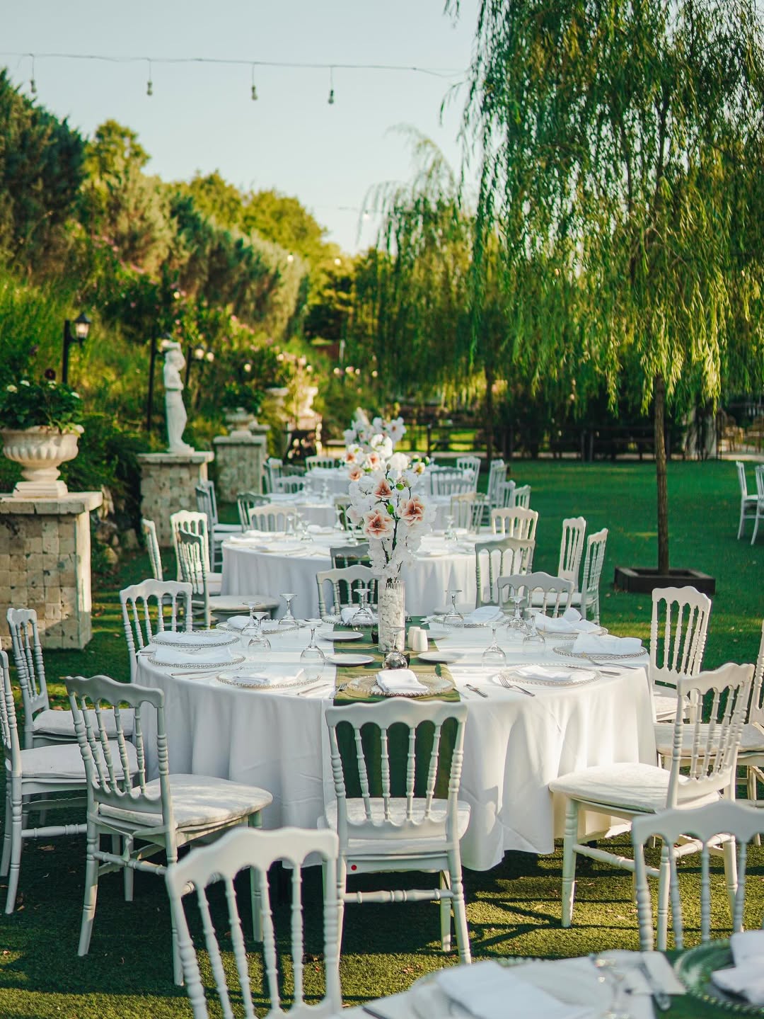 Akşam ışıklandırmalı kır düğünü organizasyonu