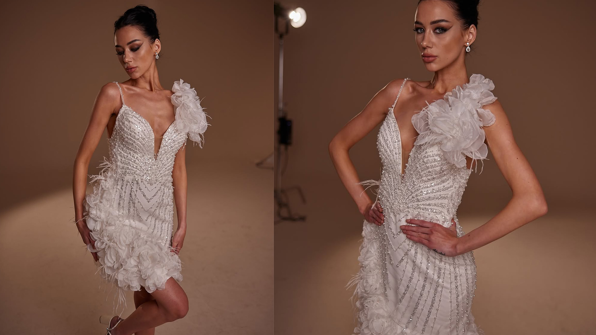 ✨Balgin Sposa Kısa Gelinlik  – Modern, Işıltılı ve Cesur Gelinler İçin✨
