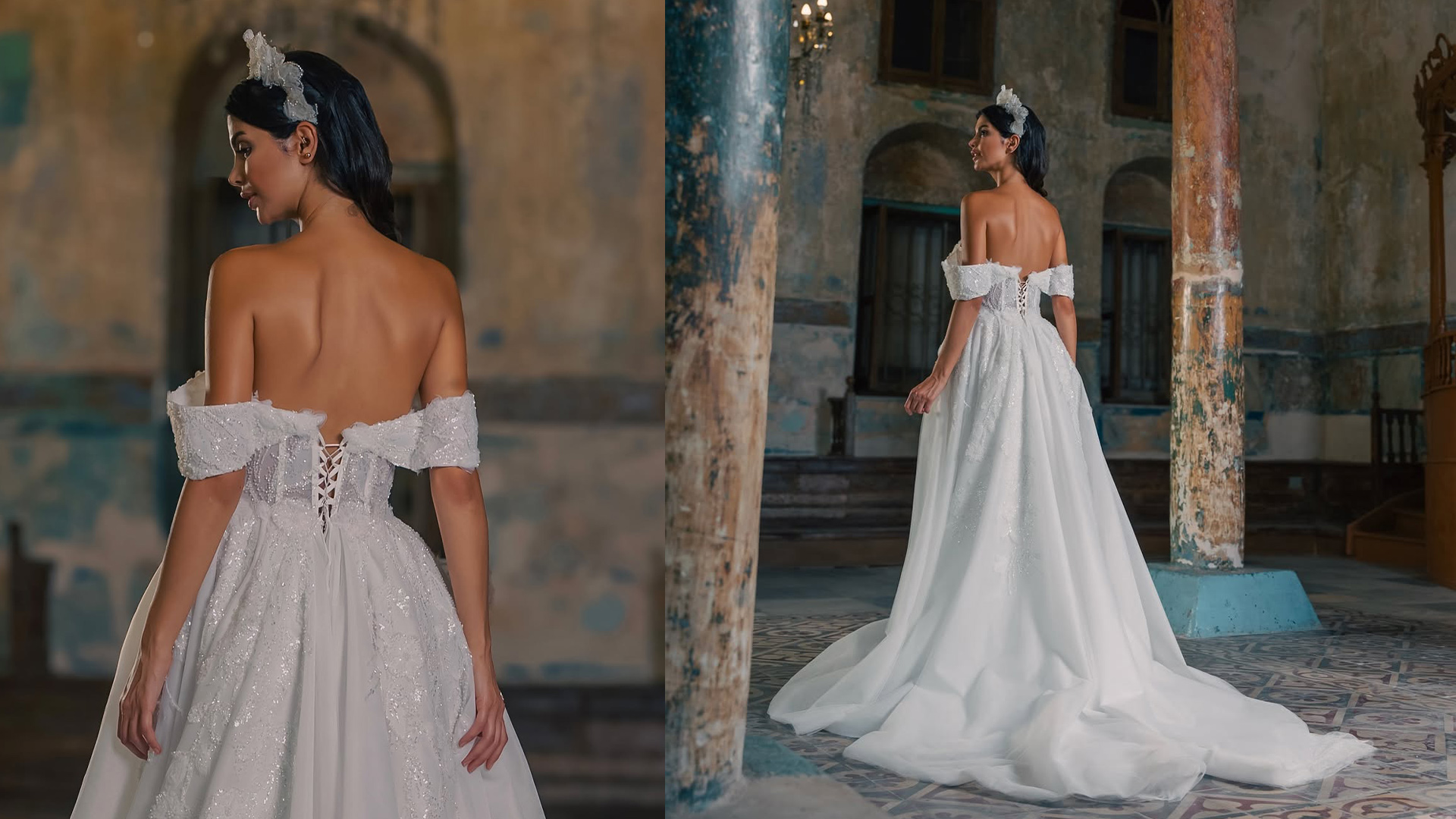 Bendis Sposa’nın Omuzları Düşük Prenses Gelinlik Modeli