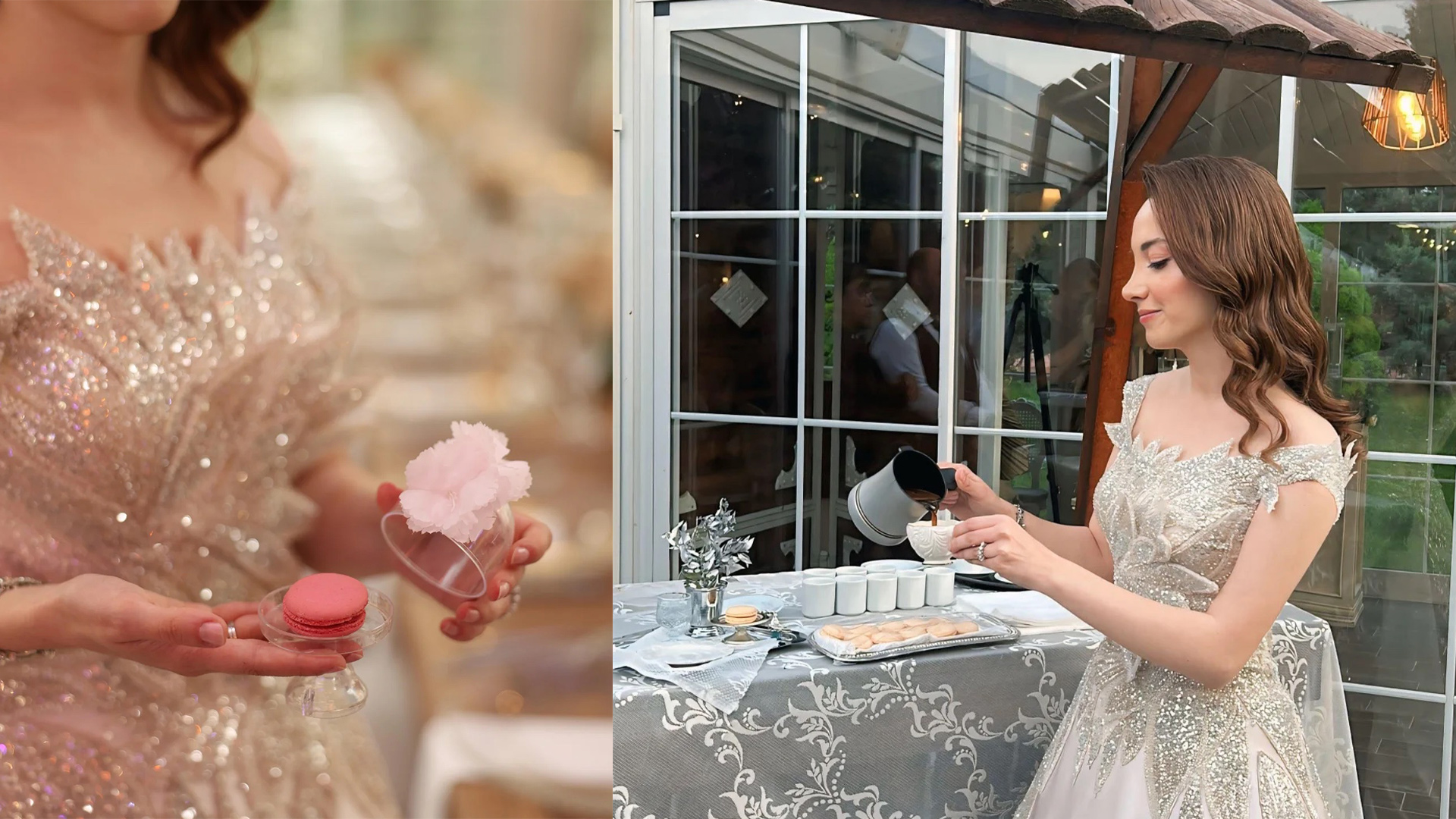 Umut Moda Evi Işıltılı Nişan Elbisesi – Modern Prenses Modelli