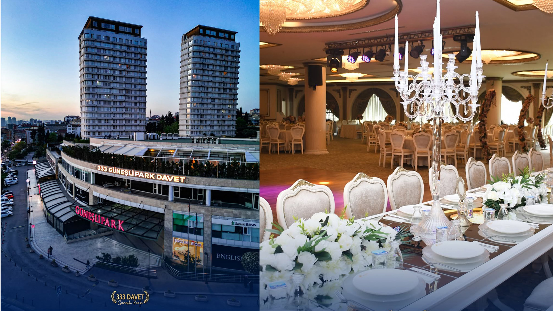 333 Güneşli Park Davet | İstanbul Bağcılar’da Şık, Ulaşımı Kolay ve Yüksek Tavanlı Düğün Mekânı