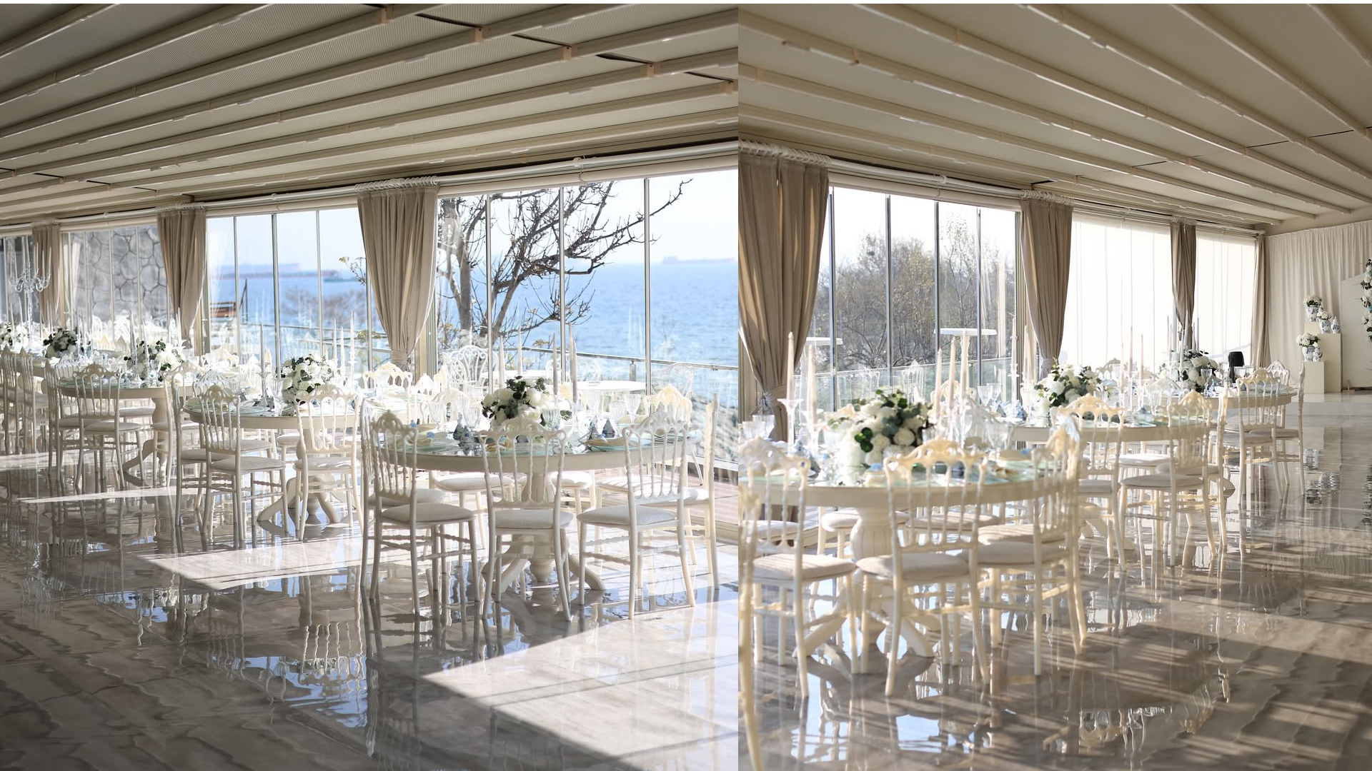 Lina Davet Florya: Deniz Manzaralı, Açılır Tavanlı ve Kolonsuz Salonuyla İstanbul’da Şık Düğün Mekânı