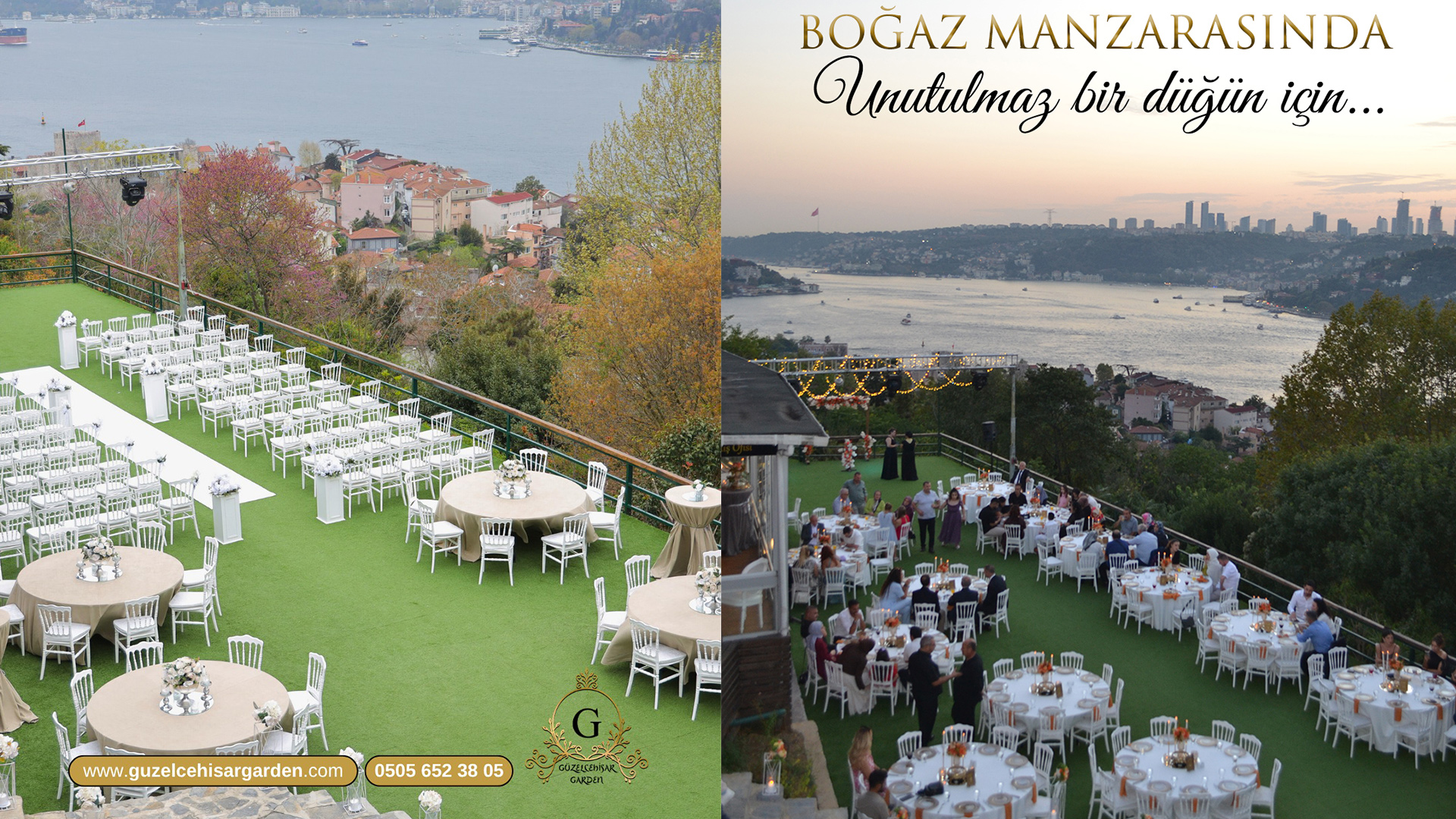 Boğaz Manzaralı Düğün Mekânı Arayanlara: Güzelcehisar Garden Beykoz