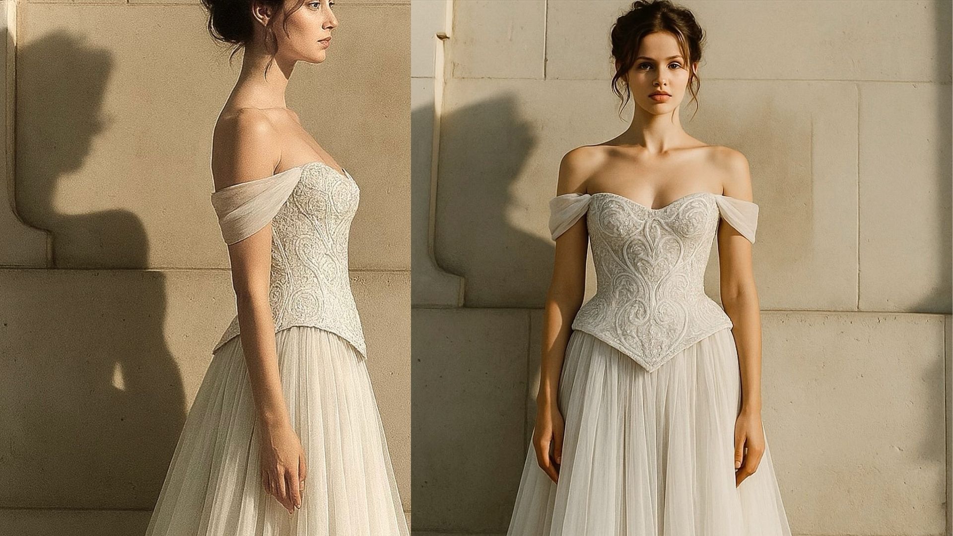 Zarafetin Sessiz Gücü: Sabriye Yetiş Global Off-Shoulder A Kesim Gelinlik