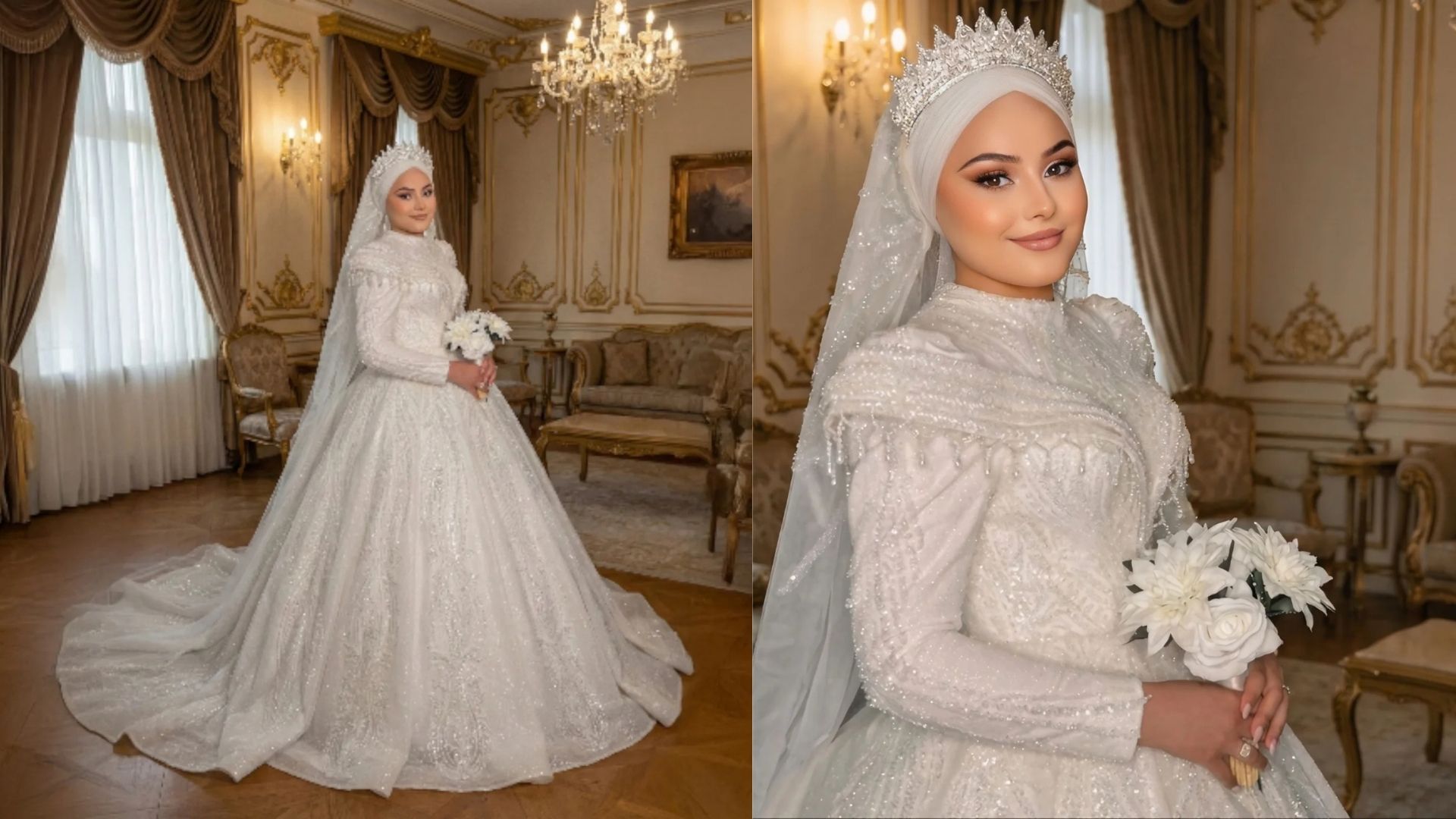 Atlas Gelinlik’ten Işıltılı Prenses Gelinlik