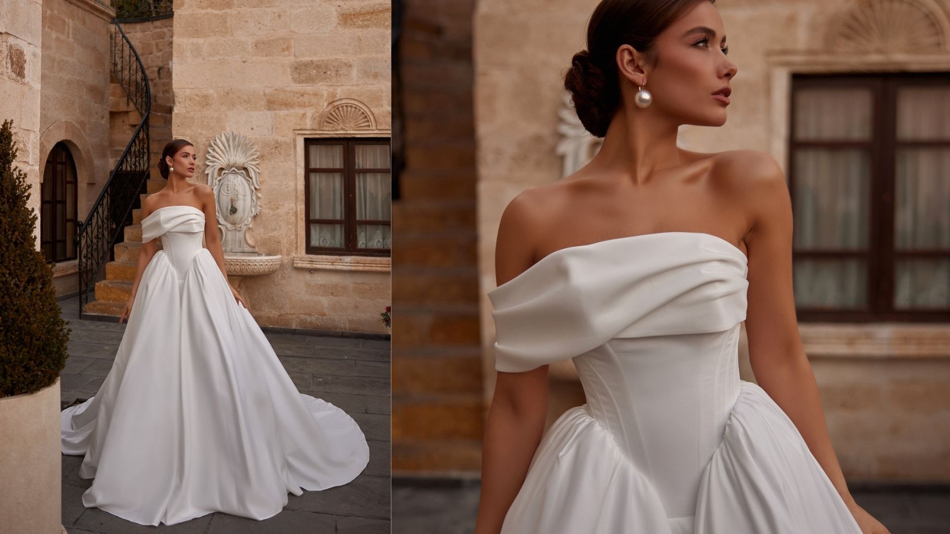 Mediha Cambaz Bridal Straplez Prenses Gelinlik