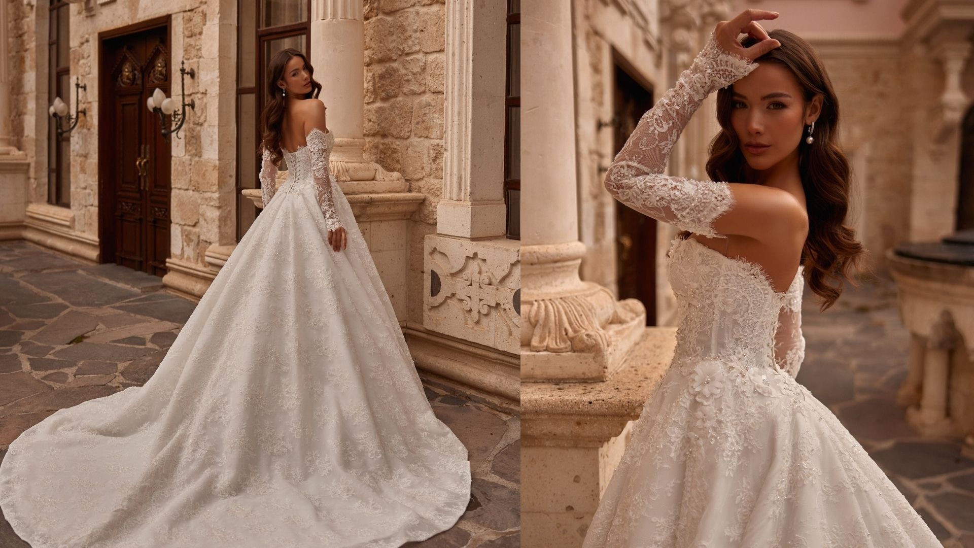 Mediha Cambaz Bridal Prenses Gelinlik Modeli: Dantel Detaylı Masalsı Bir Işıltı