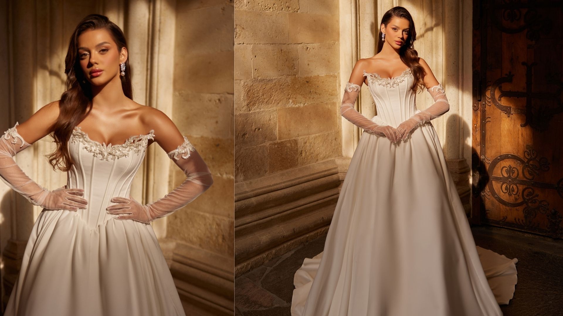 Mediha Cambaz Bridal Gelinlik Modeli: Zarif Korse Detayıyla Masalsı Bir Prenses Etkisi