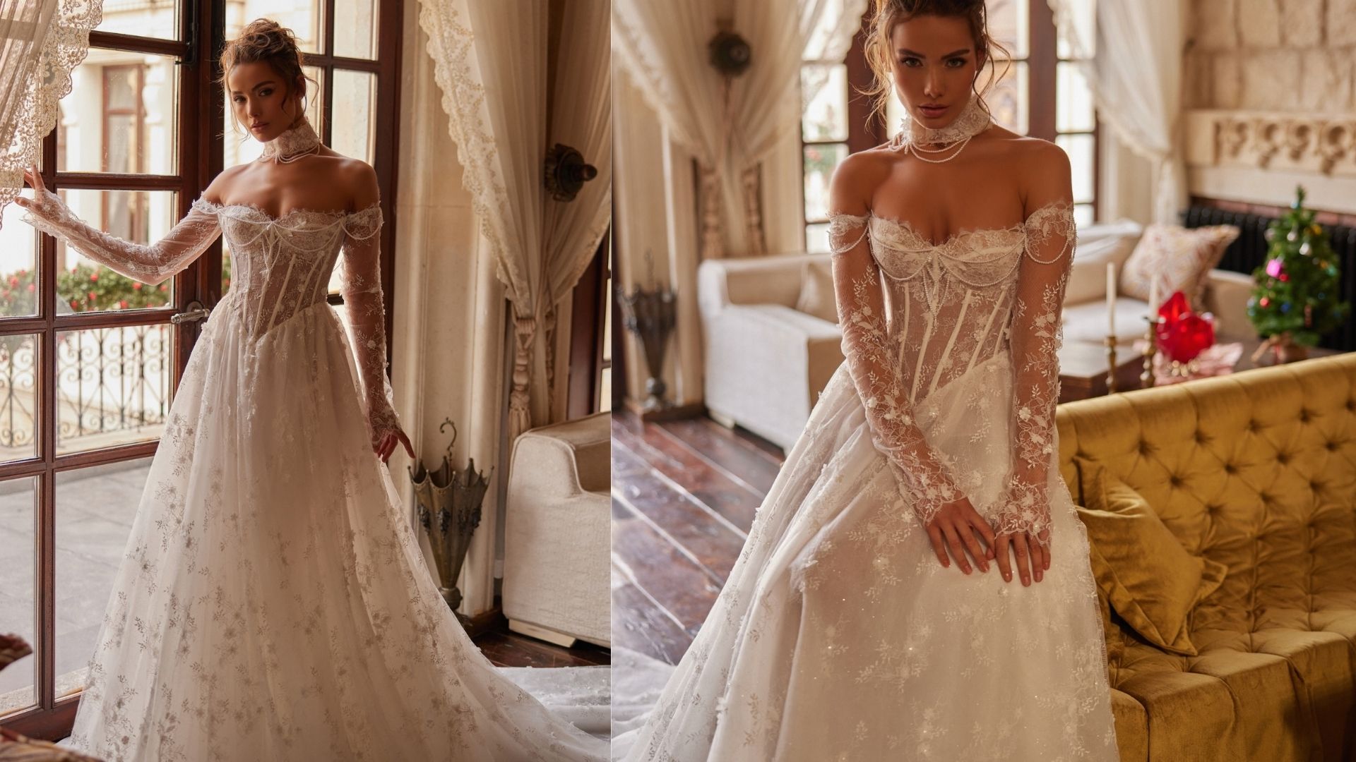 Mediha Cambaz Bridal’dan Büyüleyici Bir Seçim: Dantel Korseli Helen Gelinlik ile Işıltılı Bir Masal ✨