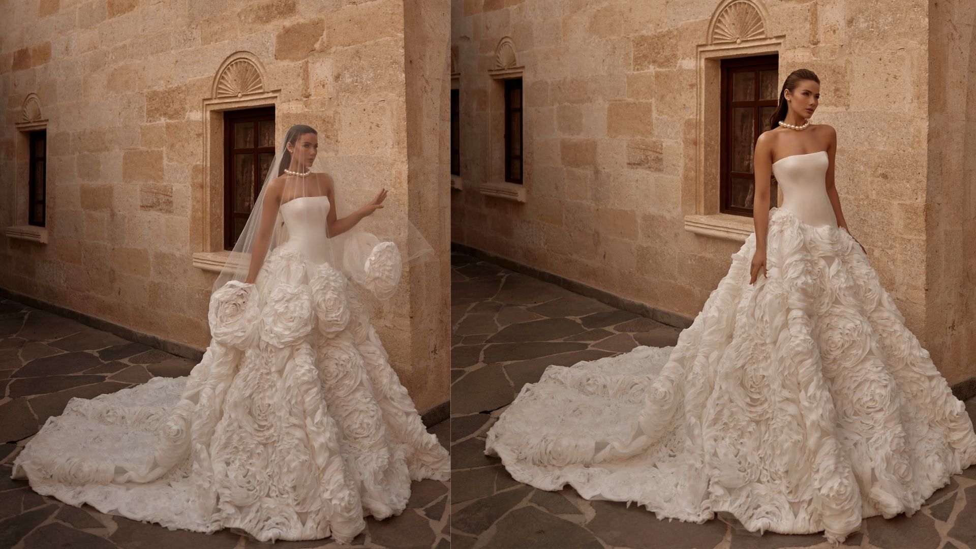 Mediha Cambaz Bridal İmzasıyla Çiçek Gibi Bir Masal: Straplez Prenses Gelinlik