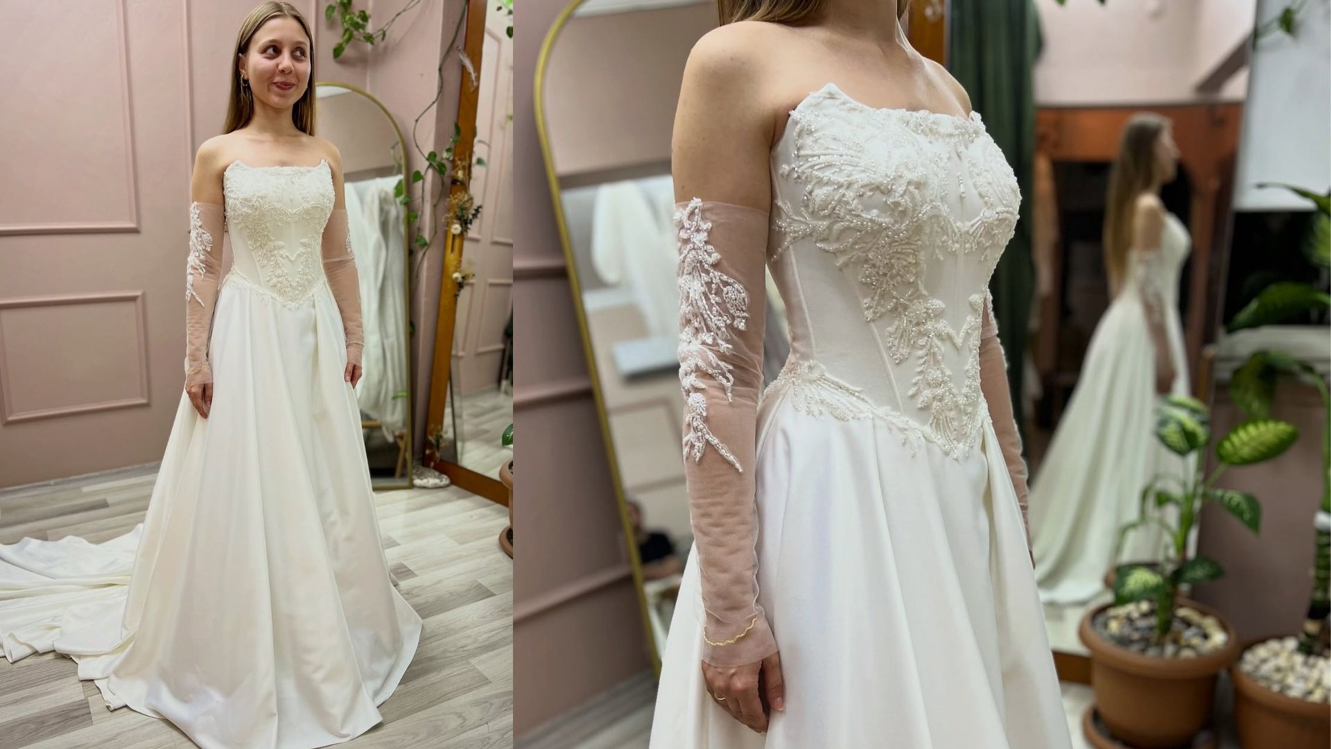 Aliko Couture Straplez A Kesim Gelinlik: Zarafetiyle İlk Bakışta Aşık Eden Masalsı Model