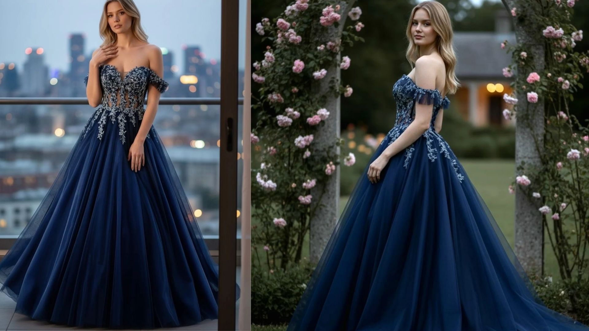 Lacivert Prenses Model Nişan Elbisesi: Nişan Gecesinde Işıldamanın En Şık Yolu