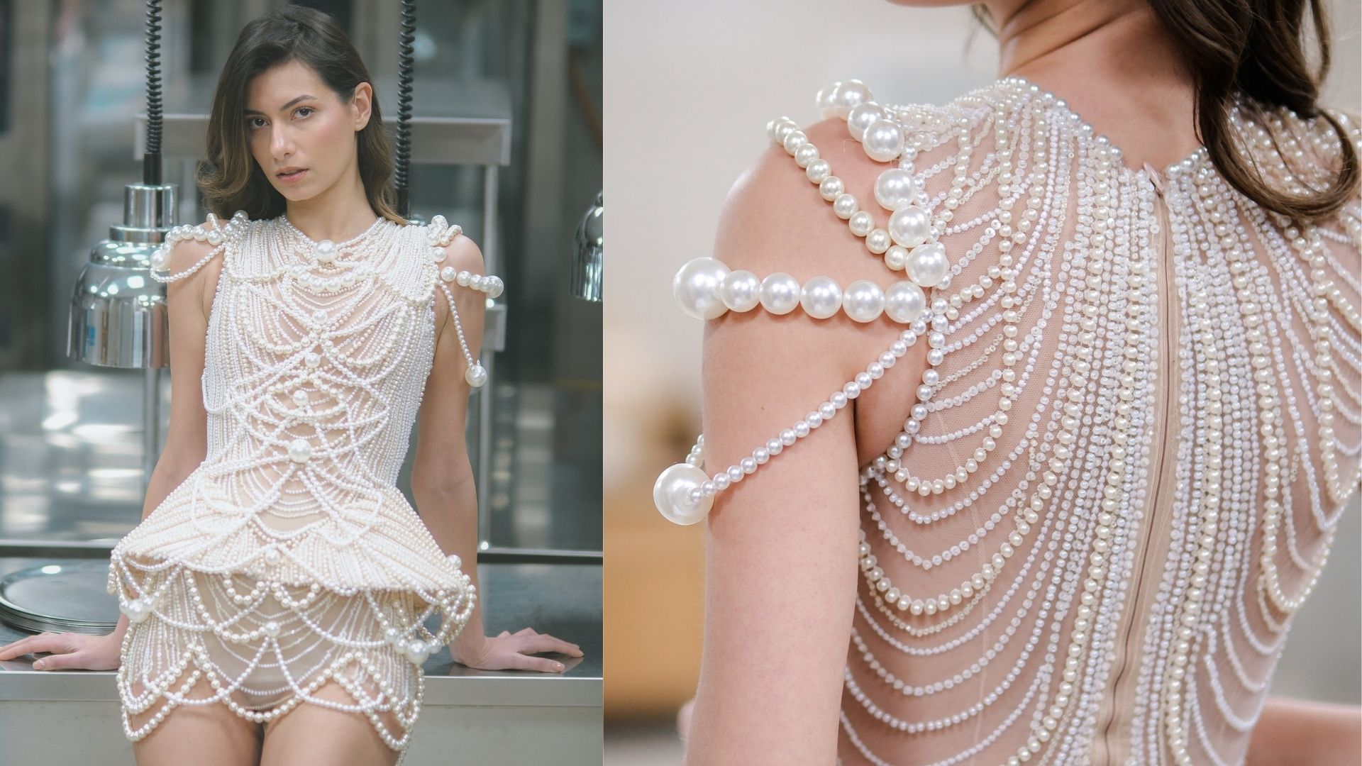 İnci Detaylı After Party Elbisesi ile Gecenin Yıldızı Ol! | Meltem Aybar Modaevi İzmir